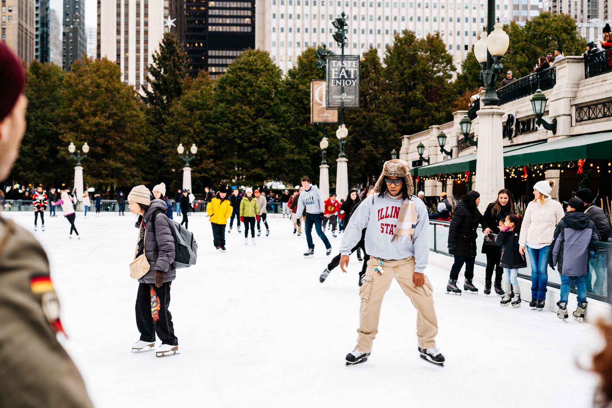 Jeff On The Road - Travel - Chicago - What to do - Millenium Park - Ice Skating Rink - All photos are under Copyright © 2017 Jeff Frenette Photography / dezjeff. To use the photos, please contact me at dezjeff@me.com.
