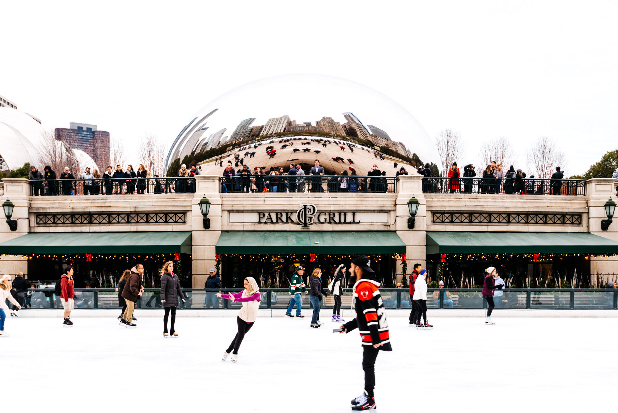 Jeff On The Road - Travel - Chicago - What to do - Millenium Park - Ice Skating Rink - All photos are under Copyright © 2017 Jeff Frenette Photography / dezjeff. To use the photos, please contact me at dezjeff@me.com.